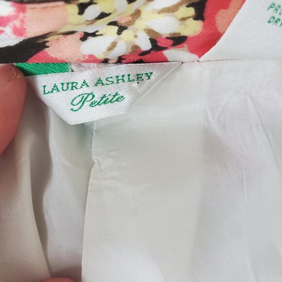 Laura Ashley Pink Floral Studded Jacket Size M Petite - Picture 4 of 9